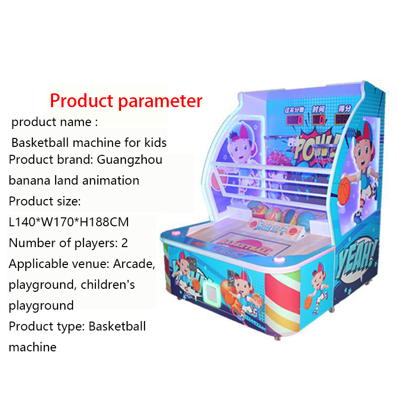 Máquina de jogo de basquete infantil